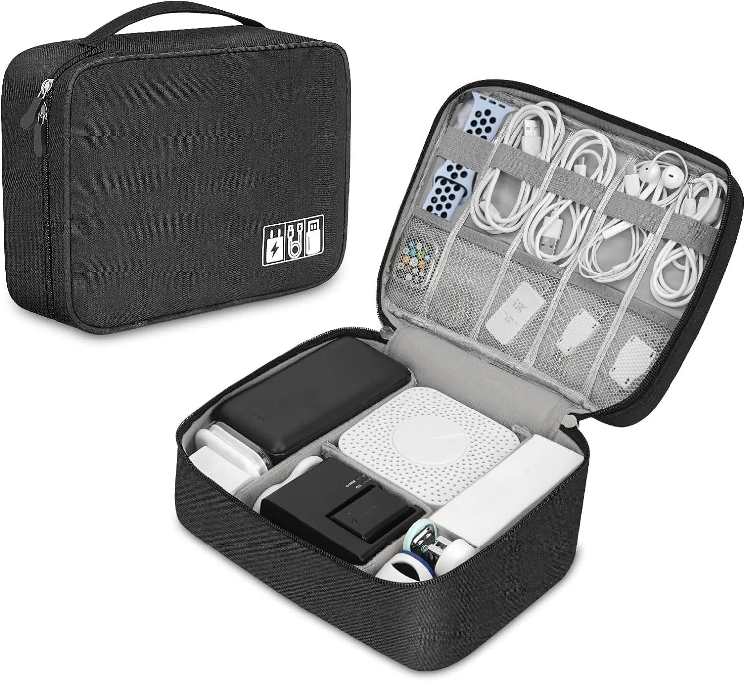 Tech Accessories Storage - Portable Tech Organizer Case for Electronic