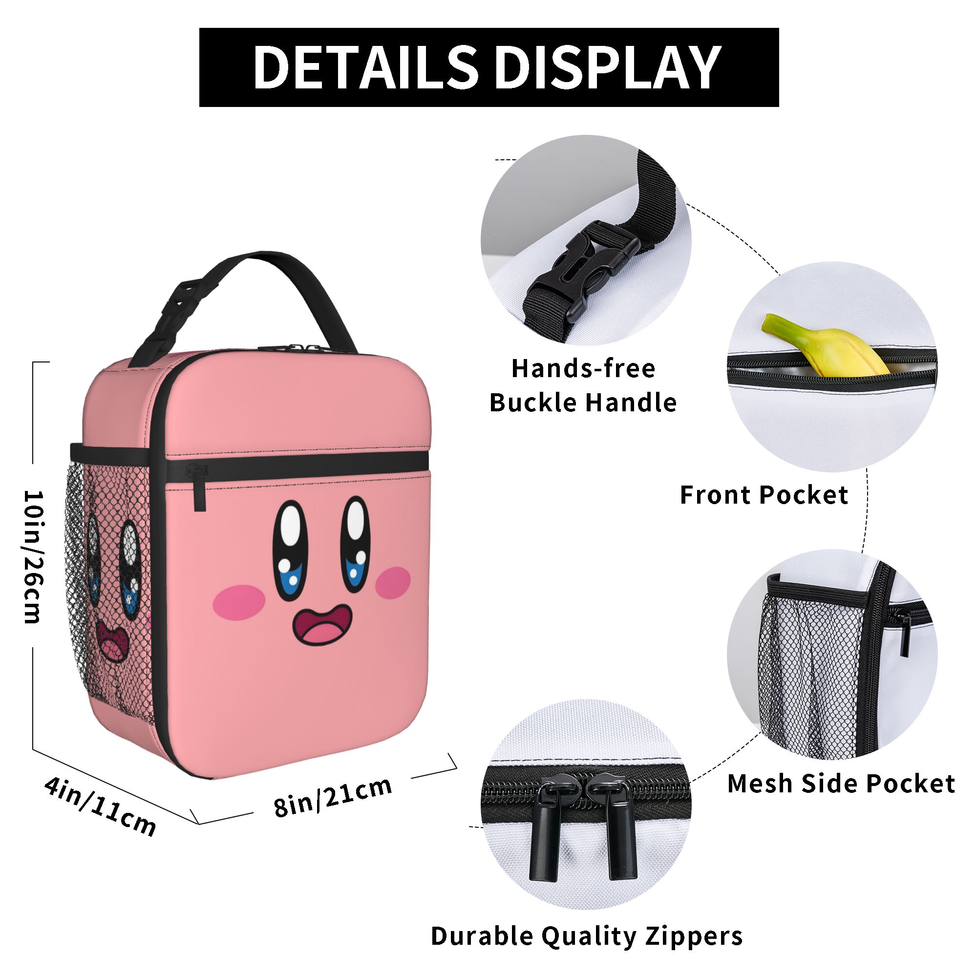 Custom K-Kirbys Resuable Lunch - Kawaii Tech Accessories recension och pris