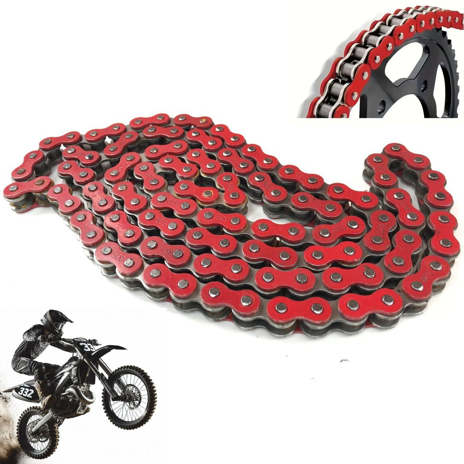 Motorcycle Chain 520 120 Links - Moto Tech Accessories & Workshop recension och pris