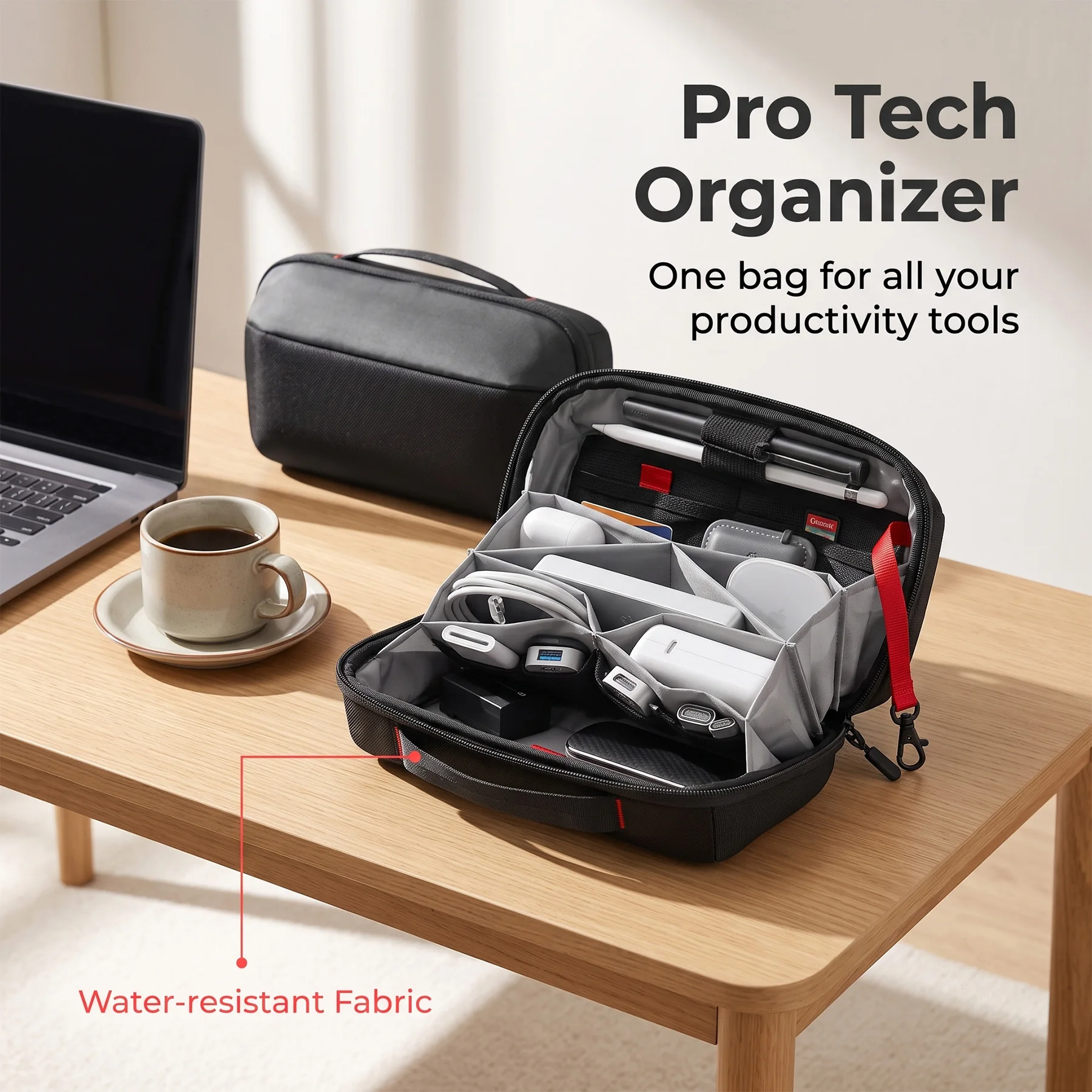 Travel Tech Organizer Pouch, W - Tech Accessories Storage recension och pris