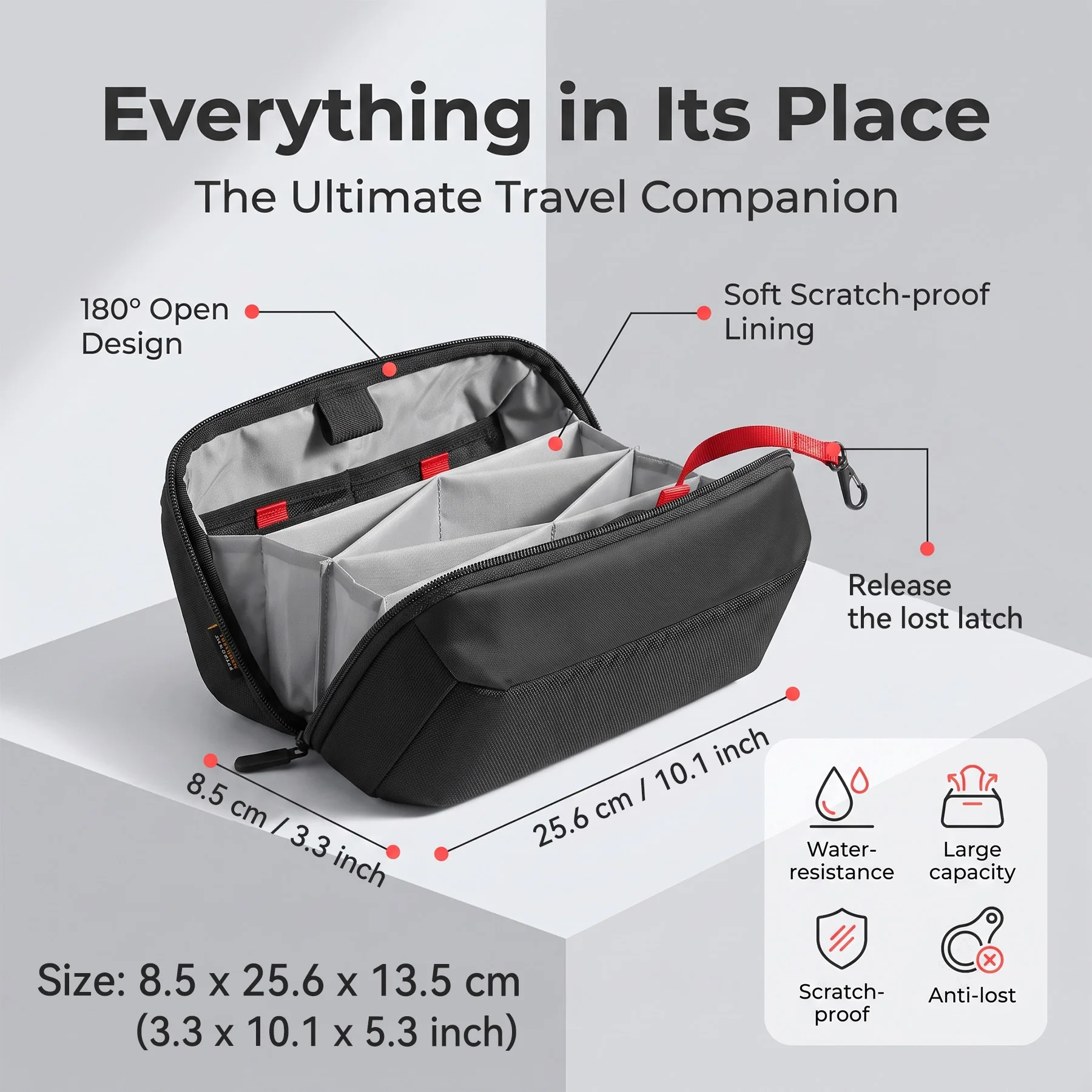 Travel Tech Organizer Pouch, W - Tech Accessories Storage recension och pris