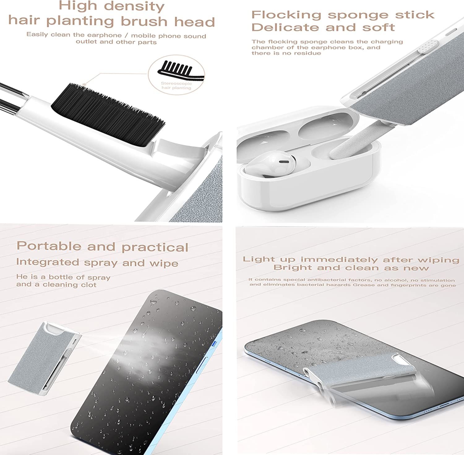 5 in 1 Earphone Cleaner Brush  - Power Bank Wireless recension och pris