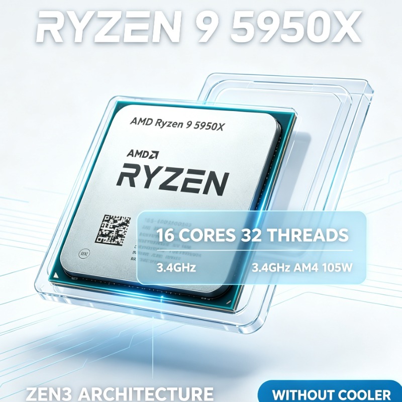 AMD Ryzen 9 5950X 16 Core 32 T - Amd Cpu Ryzen 9 recension och pris