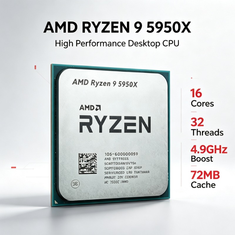 AMD Ryzen 9 5950X 16 Core 32 T - Amd Cpu Ryzen 9 recension och pris