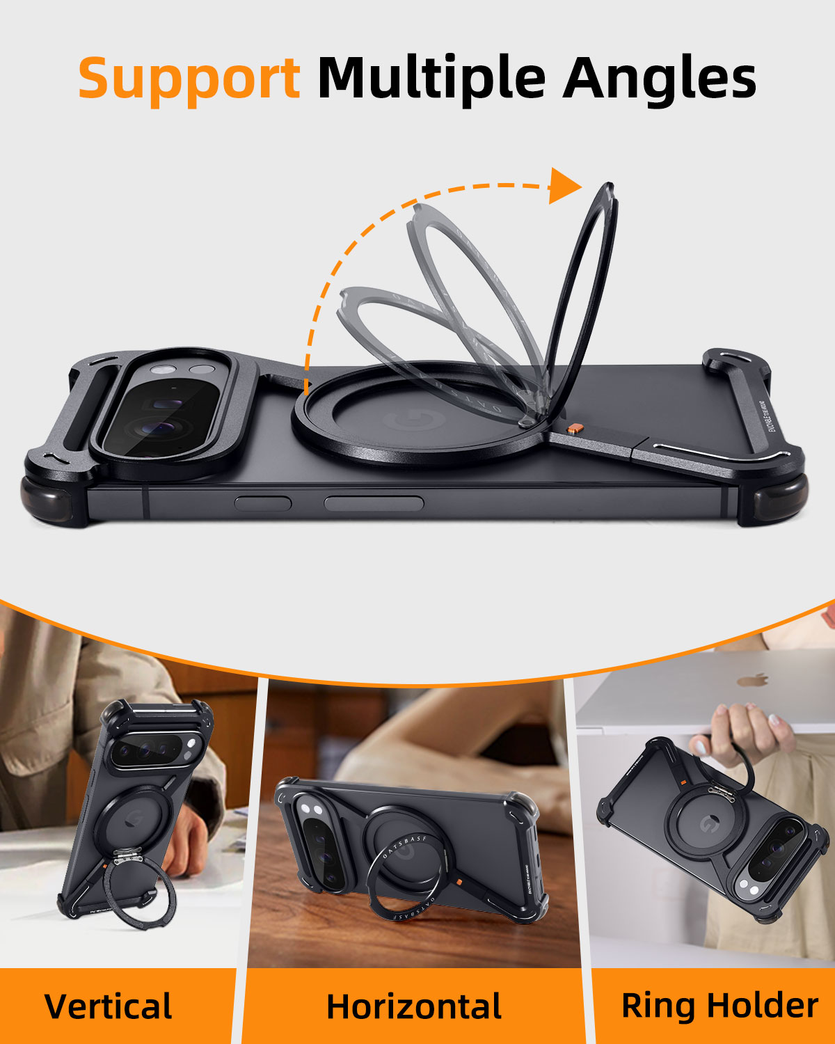 Oatsbasf Metal Phone Case for  - Phone Stand Aluminum recension och pris