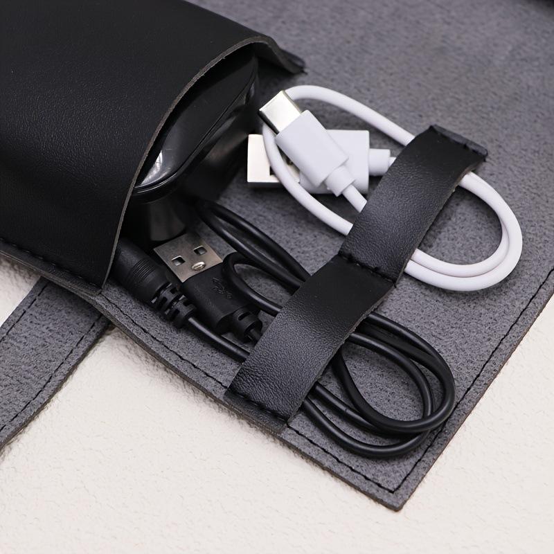 1PC PU Leather Multi-Compartme - Tech Accessories Storage recension och pris