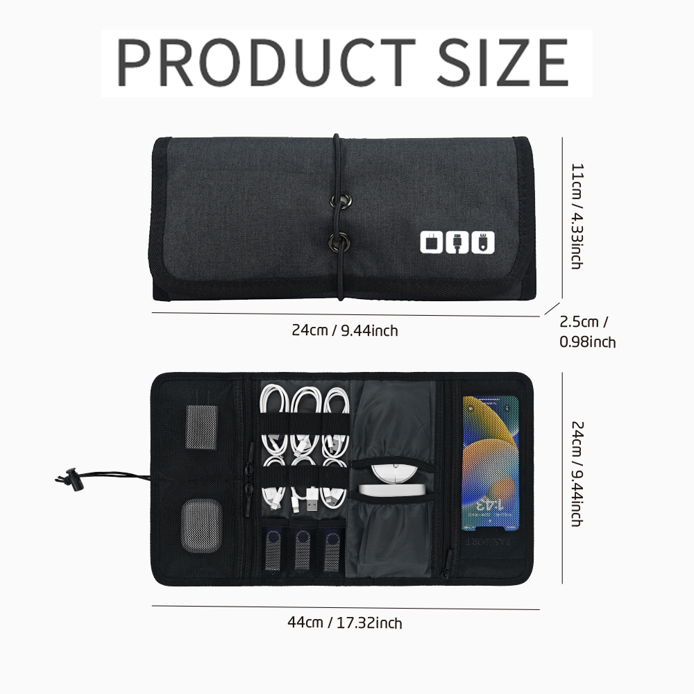 Tech Organizer Bag Cable Stora - Tech Accessories Storage recension och pris
