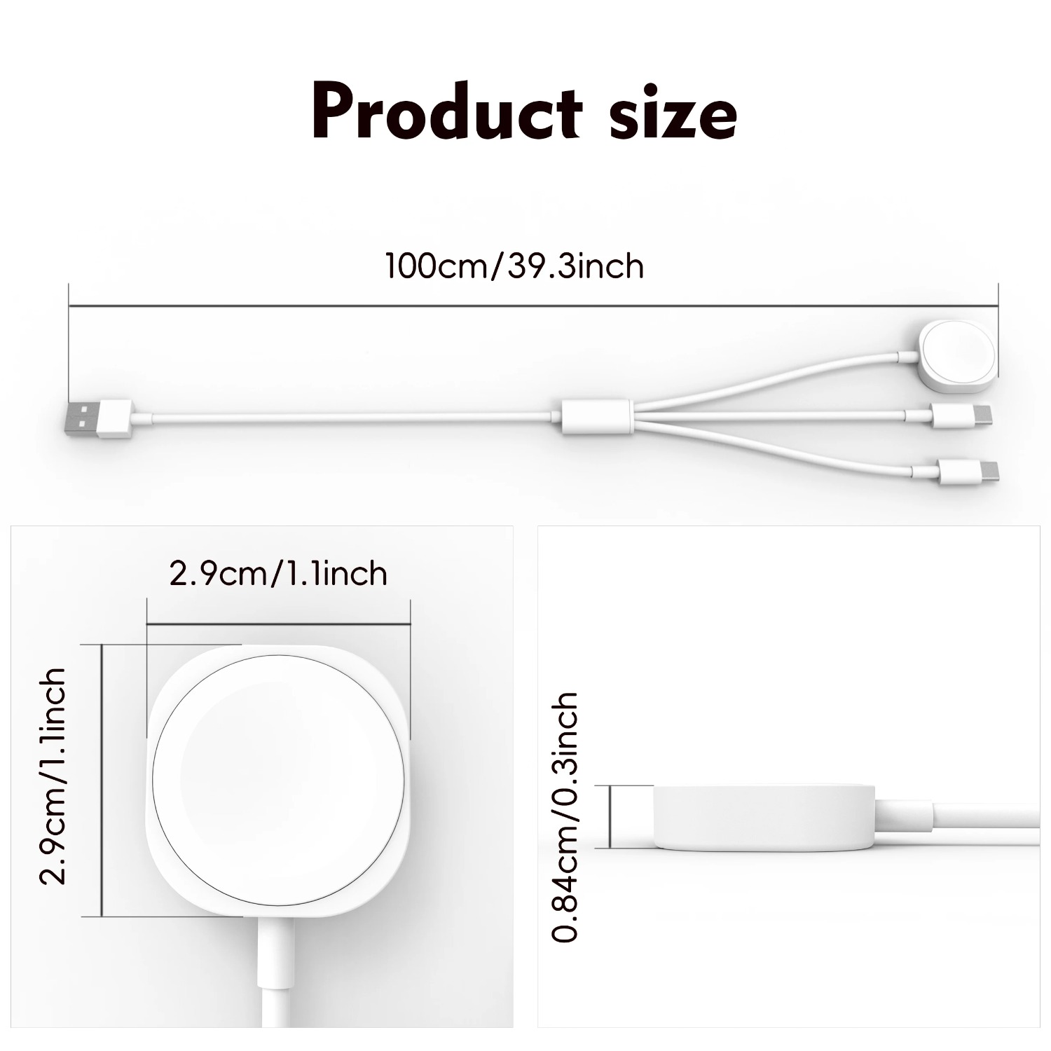3 in 1  Magnetic Watch Charger - Power Bank Wireless recension och pris