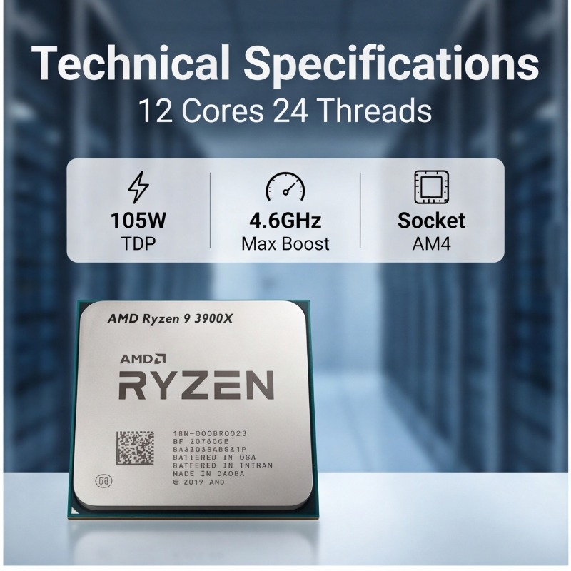 Ryzen 9 3900X Processor For De - Amd Cpu Ryzen 9 recension och pris