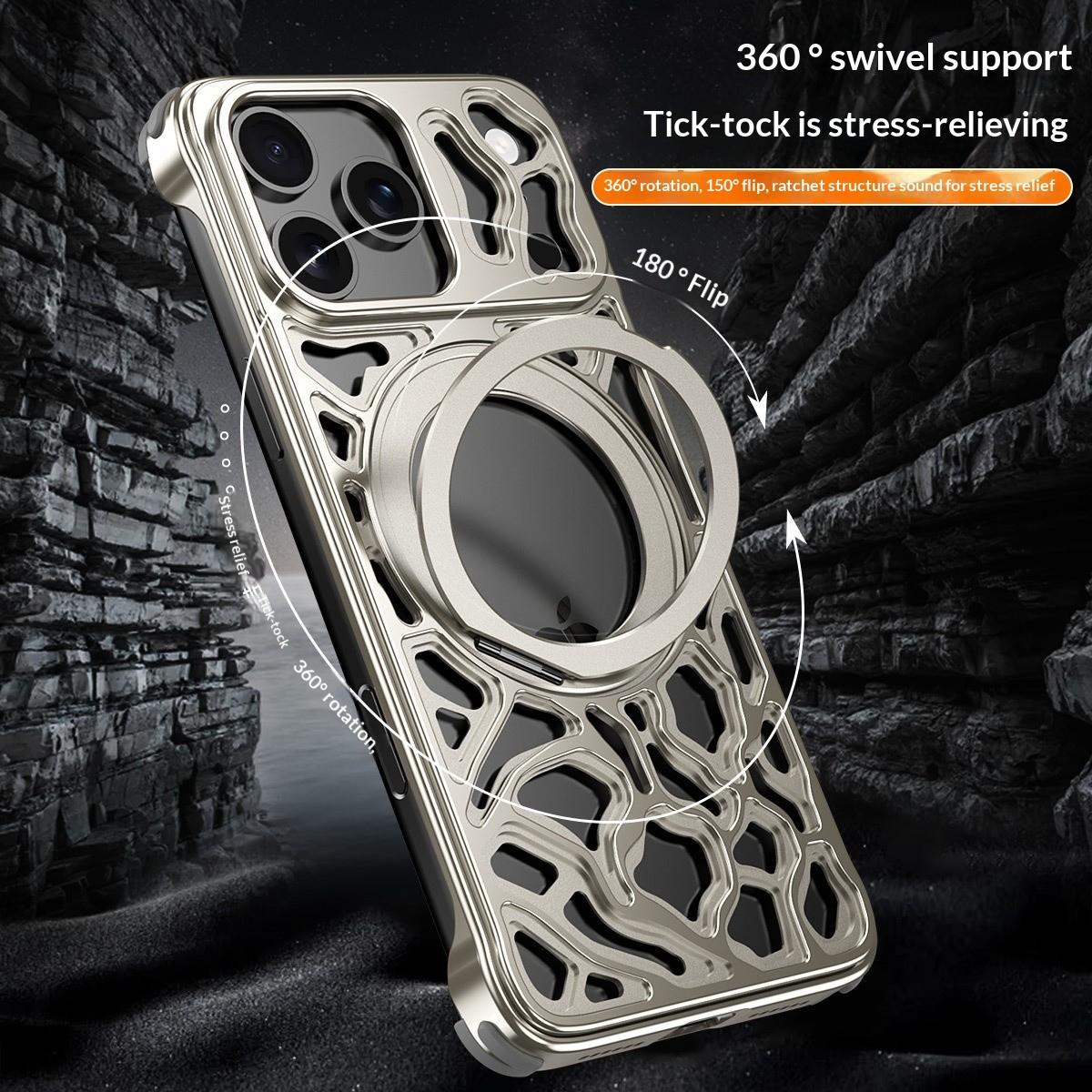 For iPhone 16, 15, 17 Pro Max  - Phone Stand Aluminum recension och pris