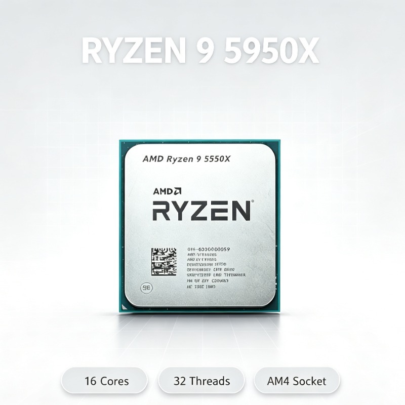 AM4 Processor AMD Ryzen 9 5950 - Amd Cpu Ryzen 9 recension och pris