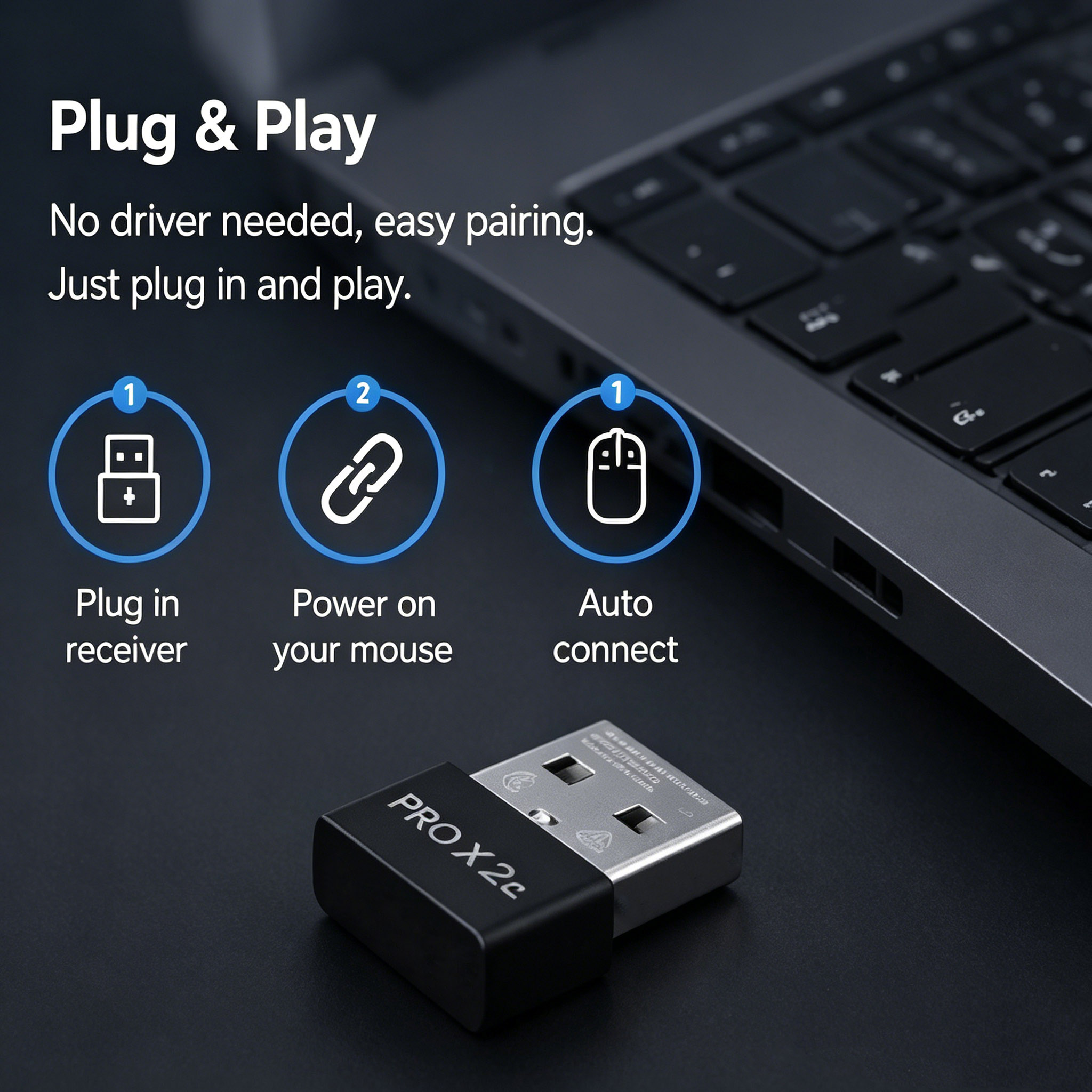 Convenient receiver suitable f - Logitech Mouse G Pro X Superlight recension och pris